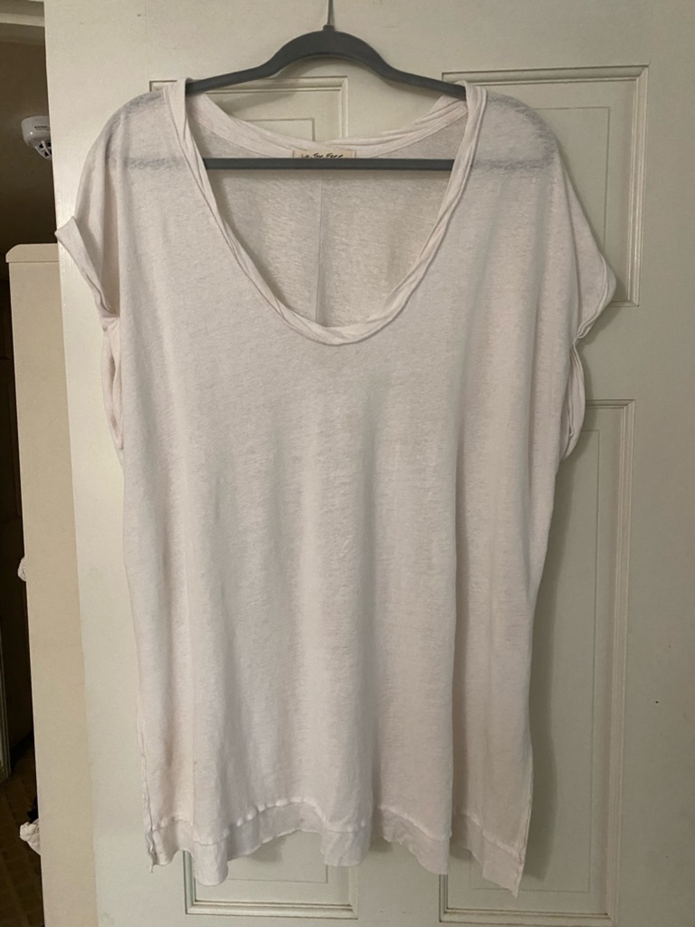 Free People Oversized Scoop Neck Tee